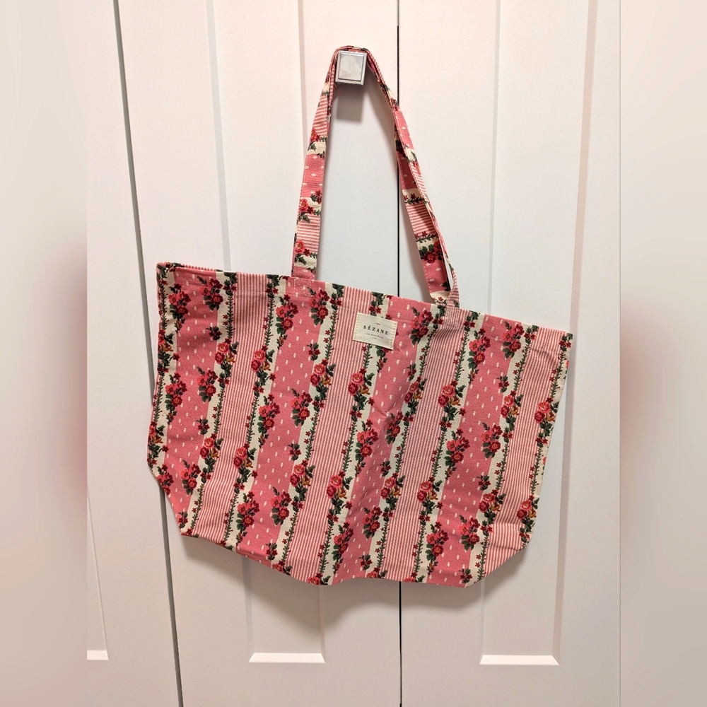 Sezane canvas tote bag